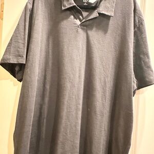 New GAP Black Polo Shirt Casual Knit Short Sleeve